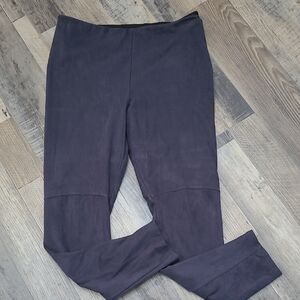Lysse Large Velvet Leggings Stretch Pants Dark Slate Gray Blue Color